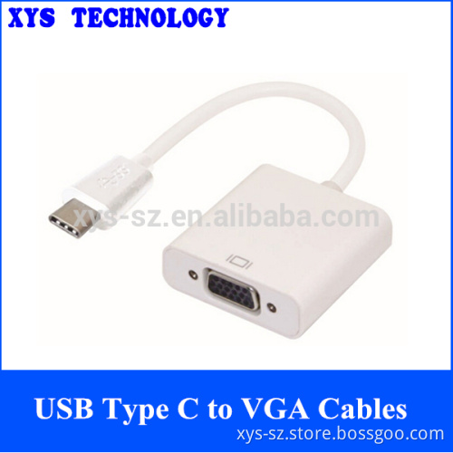 Factory Sale USB Type C to VGA Cables USB3.1 type C Cables USB3.1 Type C Adaptor for MAC Book